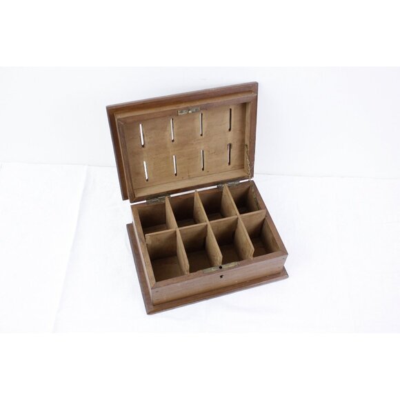 Vintage wooden coin bank, household budget box, alternative saving bank, piggy - Picture 5 of 7